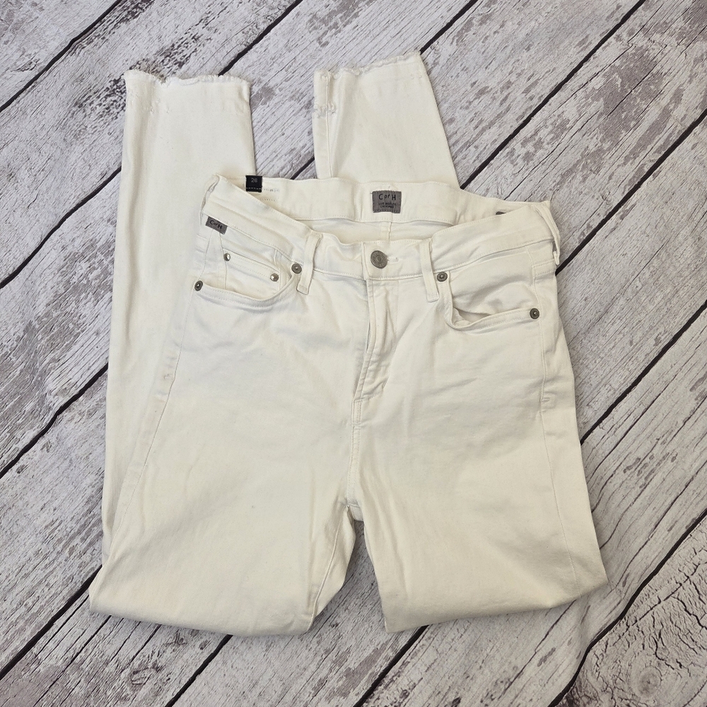 Citizens of Humanity Rocket High Rise Skinny Jeans White - 28